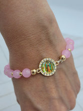 Load image into Gallery viewer, Pink stone virgencita